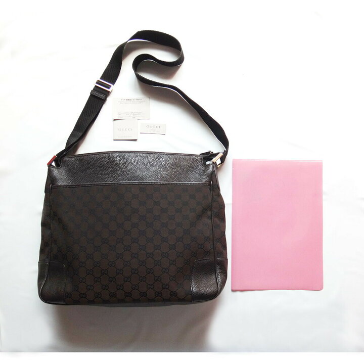 楽天市場】GUCCI グッチ ショルダーバッグキャンバス×レザーグッチ 