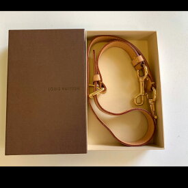 美品 Louis Vuitton ルイ・ヴィトン モノグラム ショルダーストラップ ヌメ革100cm 中古 lv81-5216