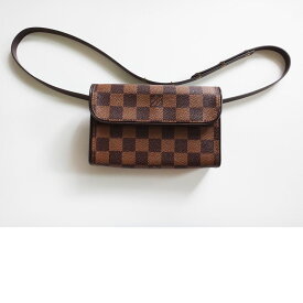 最大3万円超OFFクーポン配布！6/4 20:00-6/11 01:59◇美品 Louis Vuitton ルイ・ヴィトン ポシェット・フロランティーヌ ダミエ M51855 ウエストポーチ ストラップ付【中古】FL1017