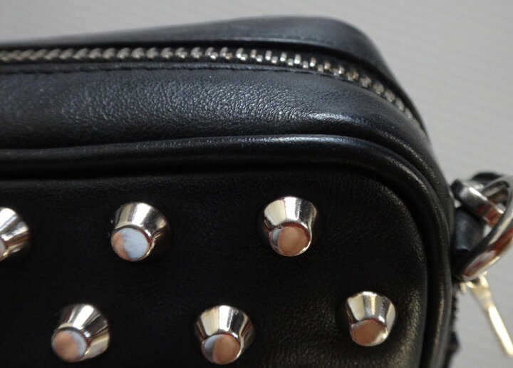 楽天市場】美品 PRADA プラダ ショルダーバッグ 丸いスタッズミニ 