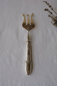 フランス アンティーク ミネルヴァ フレンチシルバー サービングフォーク カトラリー B25-3