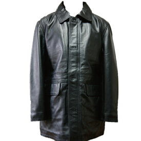 【羊革】レザーハーフコート■ LEATHER COAT【羊革】【本革】【メンズ】【M,L,LL】