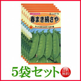 【5袋割引セット♪】【全国送料無料】春まき絹さや / トーホク 野菜 ハーブ 草花 園芸 栽培 肥料 家庭菜園 球根 苗 種まき 種子 たね 植物 ガーデニング 培養土 ポット じょうろ 連作障害 土壌改良 腐葉土★在庫がある商品のみ12時（土日祝を除く）までのご注文で当日出荷