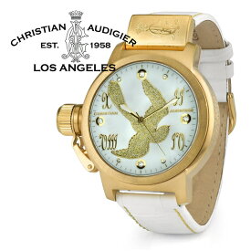 【送料無料】Christian Audigier （クリスチャンオードジェー）腕時計 ETE-116 Gold Panther Bird　メンズ ★北海道・九州・沖縄・離島は別途送料(1080円〜2160円)アンティーク リーバイス ディーゼル ヴォン・ダッチ エド・ハーディー 限定品 ラスト1台 メンズ 激レア 限定