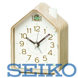 【送料無料】SEIKO CLOCK (セイコークロック) 目覚まし時計 置き時計 アナログ 薄茶木目 110×86×63mm PYXIS ピクシス NR453A　※北海道・九州・沖縄・離島は別途送料（1080円〜2160円）