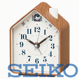 【送料無料】SEIKO CLOCK (セイコークロック) 目覚まし時計 置き時計 アナログ 茶木目 110×86×63mm PYXIS ピクシス NR453B　※北海道・九州・沖縄・離島は別途送料（1080円〜2160円）