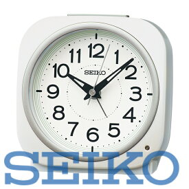 【送料無料】SEIKO CLOCK (セイコークロック) 目覚まし時計 夜でも見える KR519W　※北海道・九州・沖縄・離島は別途送料（1080円〜2160円）デザイナーズ　可愛い　おしゃれ　シック　木目