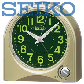 【送料無料】SEIKO CLOCK (セイコークロック) クオーツ　目覚まし時計 アナログ クオーツ 薄金パール　KR520G　※北海道・九州・沖縄・離島は別途送料（1080円〜2160円）kr522m　デザイナーズ　可愛い　kr522w　おしゃれ　KR520W　シック　木目 郵便ポスト 名札 だるま 人気