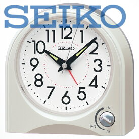 【送料無料】SEIKO CLOCK (セイコークロック) クオーツ　目覚まし時計 アナログ クオーツ 白パール塗装　KR520W　※北海道・九州・沖縄・離島は別途送料（1080円〜2160円）デザイナーズ　kr522w　可愛い　KR520G　おしゃれ　シック 巾着 帽子 プール 人気 kr522m　シンプル