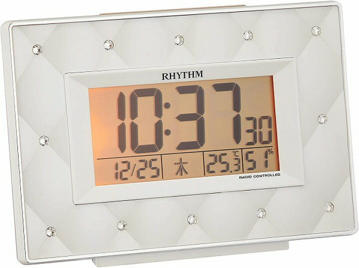 楽天市場】【送料無料】リズム時計 ( RHYTHM ) 電波 目覚まし 時計 