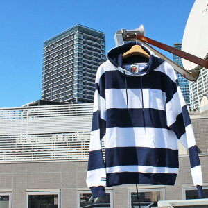 BARBARIAN "CANADA SPEC"@HOD-125 12oz KANGAROO HOODIE LONG SLEEVE RUGBY JERSEY K[Vc t[fB[ p[J[ Y  wr[EGCg H ~ WINTER Ji_ Ji_{f@WHITE/NAVY@S-XL@K