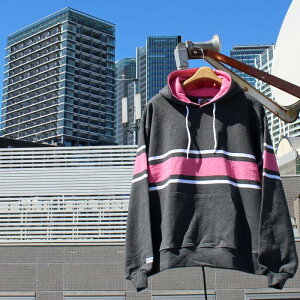 BARBARIAN "CANADA SPEC"@HOD-129 12oz KANGAROO HOODIE LONG SLEEVE RUGBY JERSEY K[Vc t[fB[ p[J[ Y  wr[EGCg H ~ WINTER Ji_ Ji_{f@COAL/WHITE/PINK@S-XL@