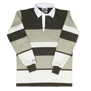 yz BARBARIAN SFE-05 12oz REGULER LONG SLEEVE RUGBY JERSEY K[Vc ݕt Y  wr[EGCg Ji_ MOSS/TAUPE/IVORY S-XL