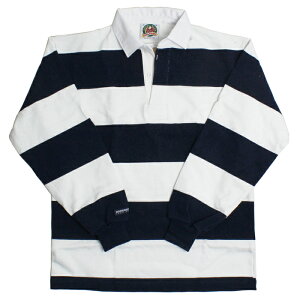 yz BARBARIAN STK-002 12oz REGULER LONG SLEEVE RUGBY JERSEY "CANADA SPEC" K[Vc ݕt Y  wr[EGCg Ji_ WHITE/NAVY S-XL