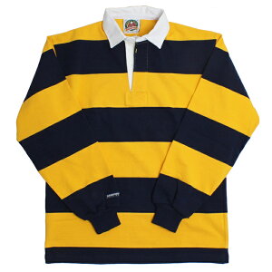 yz BARBARIAN STK-015 12oz REGULER LONG SLEEVE RUGBY JERSEY "CANADA SPEC" K[Vc ݕt Y  wr[EGCg Ji_ NAVY/GOLD S-XL