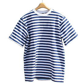 【送料無料】 BARBARIAN USE-12 8oz CREW SHORT SLEEVE RUGBY JERSEY クルーネック ラガーシャツ メンズ 半袖 ライトウエイト カナダ製 WHITE/DARK OCEAN S-XL