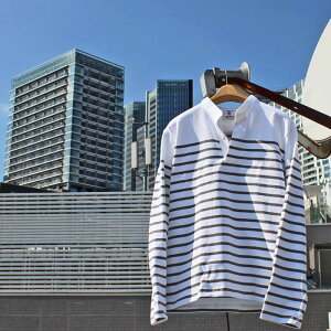 BARBARIAN "NEW JAPAN SIZE SPEC"@VFE-07 12oz HENLEY LONG SLEEVE RUGBY JERSEY w[lbN K[Vc Y  wr[EGCg H ~ WINTER H ~ WINTER Ji_@WHITE/GRAPHITE@S-XL@K㗝X