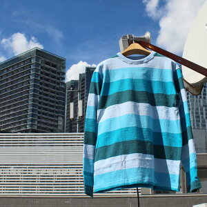 BARBARIAN "NEW JAPAN SIZE SPEC"@VFE-10 8oz CREW LONG SLEEVE RUGBY JERSEY N[lbN K[Vc Y  CgEGCg H ~ WINTER Ji_@POWDERBLUE/SKY/CYAN/TEAL@S-XL@K㗝Xi 