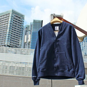 BARBARIAN "NEW JAPAN SIZE SPEC"@VFE-19 12oz HW JAP CARDIGAN LONG SLEEVE RUGBY JERSEY K[Vc VlbN J[fBK Y  wr[EGCg H ~ WINTER Ji_@NAVY@S-XL@K㗝Xi 