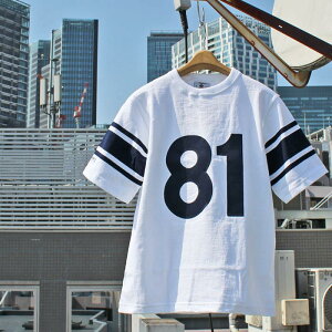 BARBARIAN "NEW JAPAN SIZE SPEC"@VSE-21 8oz DIGITS CREW SHORT SLEEVE RUGBY JERSEY fBWbg N[lbN K[Vc Y  CgEGCg Ji_ WHITE/NAVY S-XL@K㗝Xi I