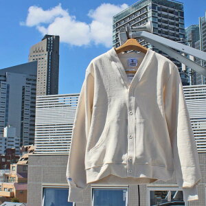 BARBARIAN "NEW JAPAN SIZE SPEC"@WSE-18 12oz POCKET CARDIGAN LONG SLEEVE RUGBY JERSEY K[Vc VlbN |Pbg J[fBK Y  wr[EGCg I[V[YΉ \bh n Ji_@IVORY
