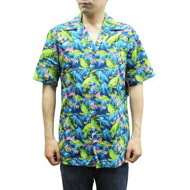 【送料無料】Robert J. Clancey 102C.076 Broadcloth Traditional Aloha Shirt ブロードクロス トラディショナル アロハ シャツ 半袖 MENS メンズ ハワイ製 Blue ブルー S-L