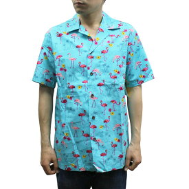 【送料無料】Robert J. Clancey 102C.1178 Broadcloth Traditional Aloha Shirt ブロードクロス トラディショナル アロハ シャツ 半袖 MENS メンズ ハワイ製 Aqua アクア S-L
