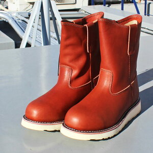 Schott Vbg@S24100 WELLINGTON BOOTS EFg u[c WESTERN PECOS BOOTS EFX^ yRX u[c LEATHER BOOTS U[u[c C v@MENS Y LADIES fB[X@BLICK RED@25.5cm-27cm@