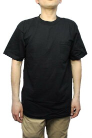 ベイサイド BAYSIDE #7100 POCKET T-SHIRT BLACK 6.1オンス ポケット付き 半袖Tシャツ 無地 ブラック MADE IN U.S.A.