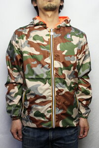K-WAY(�P�C�E�F�C)JACQUES PLUS DOUBLE GRAPHIC Mens (Camo / Flame)�y05P06Aug16�z