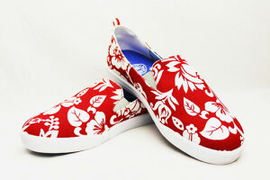 Blu Kicks"SLIP ON SHOES"(COLOR : Hibiscus Red)y05P05Nov16z