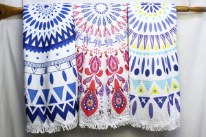 `F[ANV(Chain Reaction)RoundBeachTowel CircleBlanket"BlueGeo, Paisley, GeoSunburst" Ehr[`^I T[NuPbg Eh^I (3 PATTERN)y05P03Sep16z