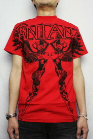 Hi Fidelity (ハイフィデリティー)"Double Abraxas" サンタナ 半袖Tシャツ(COLOR : RED)【05P03Sep16】