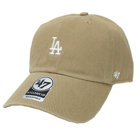 【ネコポス便対応】 47Brand MLB01439 Dodgers Base Runner ’47 CLEAN UP ドジャース ベースランナー '47クリーンナップ MENS メンズ LADIES レディース オールシーズン対応 MLB 帽子 Khaki x White logo カーキ × ホワイト