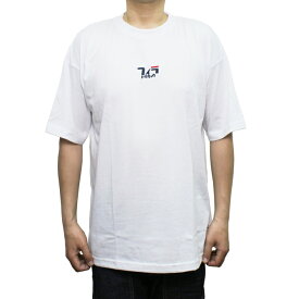 【ネコポス便対応】 FILA FM5661 Graphic Tee グラフィック Tシャツ Print Crew Neck プリント クルーネック 半袖 MENS メンズ LADIES レディース 01 WHITE Lサイズ