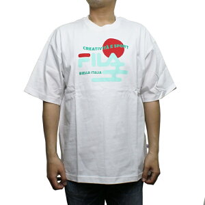 �y���������z FILA Heritage Collection FS3049 Graphic Tee �O���t�B�b�N T�V���c Print Crew Neck �v�����g �N���[�l�b�N ���� MENS �����Y LADIES ���f�B�[�X 01 WHITE M-L