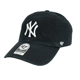 【ネコポス便対応】 47Brand MLB00189 Yankees '47 CLEAN UP ヤンキース '47クリーンナップ MENS メンズ LADIES レディース オールシーズン対応 MLB 帽子 BLACK ブラック