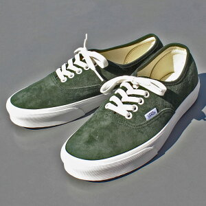 VANS ���@���Y�@AUTHENTIC �I�[�Z���e�B�b�N PIG SUEDE �s�b�O �X�E�F�[�h #44 DECK SNEAKER�@SKATE SHOES �X�P�[�g�V���[�Y SKATER �X�P�[�^�[ OLD SKOOL SK8-HI ERA SLIP-ON MENS �����Y LADIES ���f�B�[�X�@DRIED KELP�@26cm