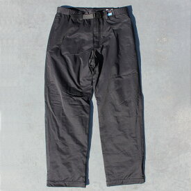 KAVU カブー Shoreline Pants ショアライン パンツ 耐水撥水 コットンタッチナイロン フリース ライニング パンツ 裾 ベルクロ仕様 OUTDOOR CAMP アウトドア キャンプ 防寒性 撥水性 防風性 MENS メンズ LADIES レディース WINTER 冬物 Black ブラック M-L 送料無料！