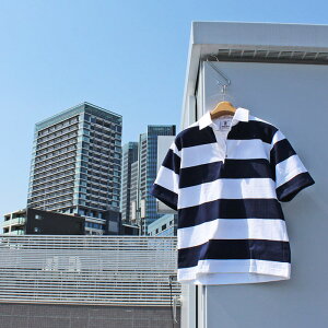 BARBARIAN "NEW JAPAN SIZE SPEC"@24SS-01 8oz REGULER SHORT SLEEVE RUGBY JERSEY K[Vc ݕt Y  CgEGCg Ji_@NAVY/WHITE@S-XL@K㗝Xi@I