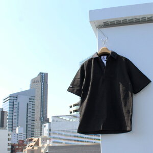 BARBARIAN "NEW JAPAN SIZE SPEC"@24SS-09 8oz REGULER SHORT SLEEVE RUGBY JERSEY K[Vc ݕt Y  CgEGCg Ji_@BLACK@S-XL@K㗝Xi@I