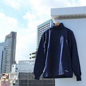 BARBARIAN "NEW JAPAN SIZE SPEC" WFE-23 8oz TURTLE NECK LONG SLEEVE RUGBY JERSEY タートルネック ラガーシャツ メンズ 長袖 ライトウエイト SOLID ソリッド MOCK NECK モックネック ハイネック 秋物 冬物 WINTER カナダ
