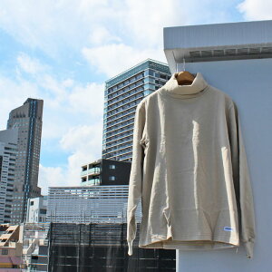 BARBARIAN "NEW JAPAN SIZE SPEC" WFE-24 8oz TURTLE NECK LONG SLEEVE RUGBY JERSEY タートルネック ラガーシャツ メンズ 長袖 ライトウエイト SOLID ソリッド MOCK NECK モックネック ハイネック 秋物 冬物 WINTER カナダ