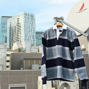 BARBARIAN "NEW JAPAN SIZE SPEC"@WFS-04 12oz REGULER LONG SLEEVE RUGBY JERSEY K[Vc ݕt Y  wr[EGCg SOLID \bh {[_[ H ~ WINTER Ji_@NAVY/WHITE/P BLUE@S-XL@K㗝