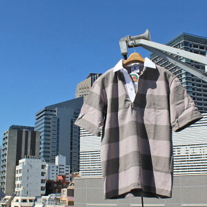 BARBARIAN "NEW JAPAN SIZE SPEC"@XSE-02 8oz REGULER SHORT SLEEVE RUGBY JERSEY K[Vc ݕt Y  CgEGCg Ji_@GREY/GRAPHITE@S-XL@K㗝Xi@I