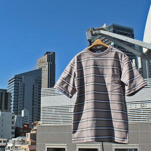 BARBARIAN "NEW JAPAN SIZE SPEC"@XSE-16 8oz POCKET CREW SHORT SLEEVE RUGBY JERSEY |Pbg N[lbN K[Vc Y  CgEGCg Ji_@GREY/GRAPHITE/WHITE@S-XL@K㗝Xi@I