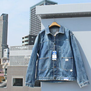 UNION HERCULES MAD by JOHNBULL �W�����u���@HE251L02 DENIM JEAN JACKET �f�j�� �W�[�� �W���P�b�g�@13oz WASH DENIM �E�H�b�V���f�j�� JEANS �W�[���Y �I�[���V�[�Y���@MENS �����Y LADIES ���f�B�[�X ���j�Z�b�N�X