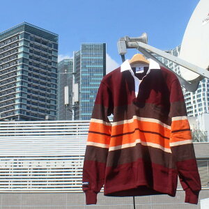 BARBARIAN "NEW JAPAN SIZE SPEC"@XFE-04 12oz REGULER LONG SLEEVE RUGBY JERSEY K[Vc ݕt Y  wr[EGCg SOLID \bh {[_[ H ~ WINTER Ji_@HARVARD/BROWN/BEIGE/BURNT ORANGE@S-XL