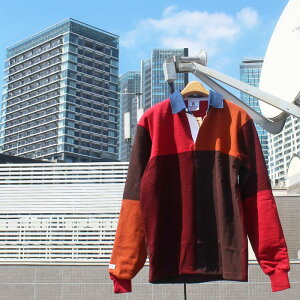 BARBARIAN "NEW JAPAN SIZE SPEC"@XFE-11 12oz REGULER LONG SLEEVE RUGBY JERSEY K[Vc ݕt Y  wr[EGCg DENIM COLLAR ݃fj@H ~ WINTER Ji_@SCARLET/RUST/HARVARD/BROWN@S-XL@K