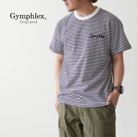 Gymphlex [ジムフレックス] M COMBED COTTON JERSEY T-SHIRTS BORDER [J-1155CH] 半袖Tシャツ・ボーダー・コットンTシャツ・綿・MEN'S [2024SS]